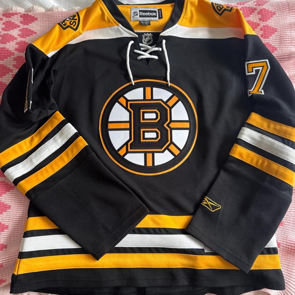 Reebok Black and Gold Hockey Jersey
